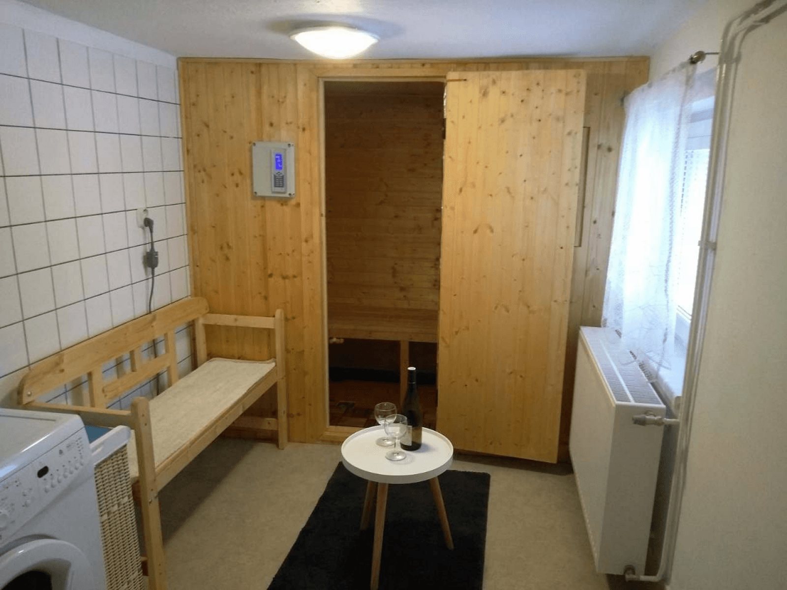 Parní sauna v koupelně chalupy